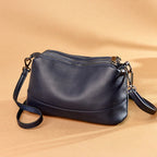 Amblot Blue Medium leather shoulder bag