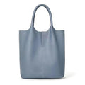 Amblot Blue Modern leather tote bag