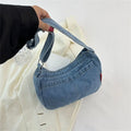 Amblot Blue Modern streetwear denim clutch bag