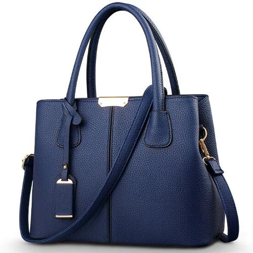 Amblot Blue Urban leather sling bag