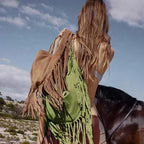 Amblot Boho suede shoulder bag