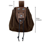 Amblot Brown 3 Medieval leather coin pouch