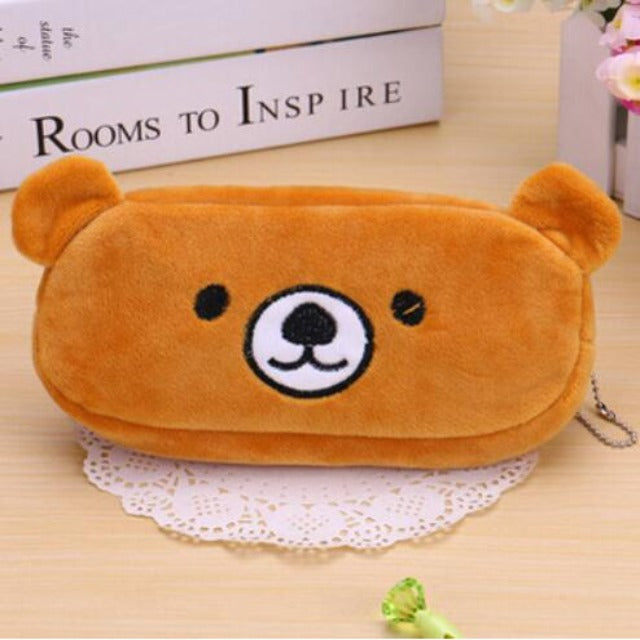 Amblot Brown bear pencil case for kids
