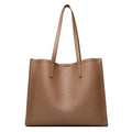 Amblot Brown Casual leather tote bag for women