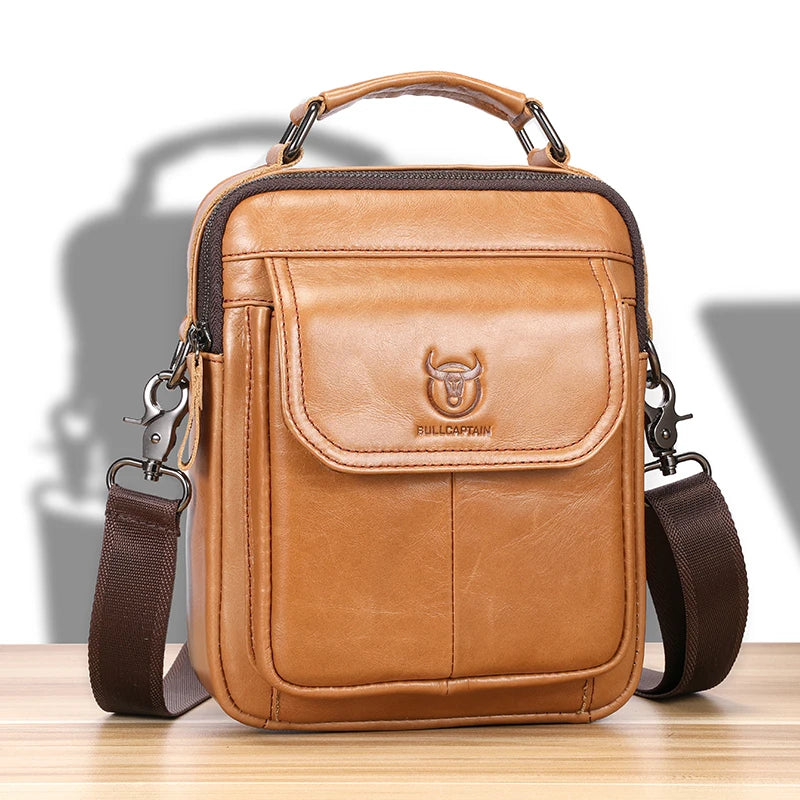 Amblot Brown Classic leather crossbody bag