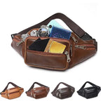 Amblot Brown Large leather fanny pack