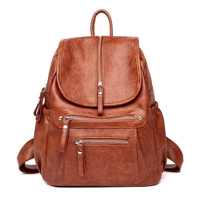 Sac en cuir marron pour femme