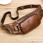 Amblot Brown Lightweight leather waist sling