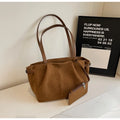 Amblot Brown Lightweight suede tote bag