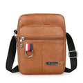 Amblot Brown Mini leather crossbody bag