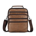 Amblot Brown Premium leather sling crossbody bag