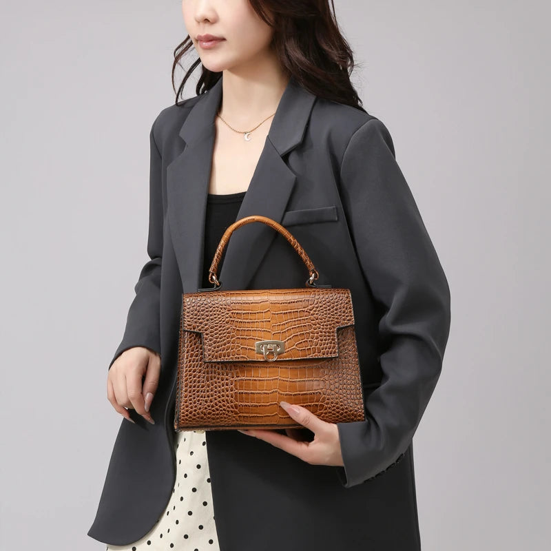 Amblot Brown (Single Bag) Leather handbag