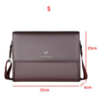 Amblot Brown (Small) Men's formal leather briefcase