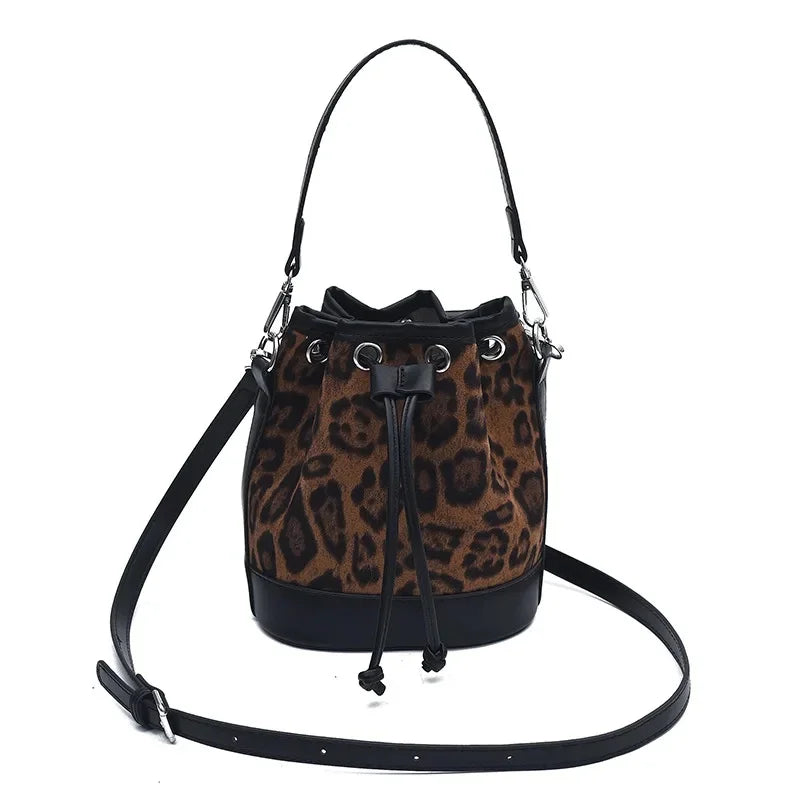 Amblot Brown Structured corduroy clutch bag
