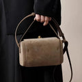 Amblot Brown Suede box purse