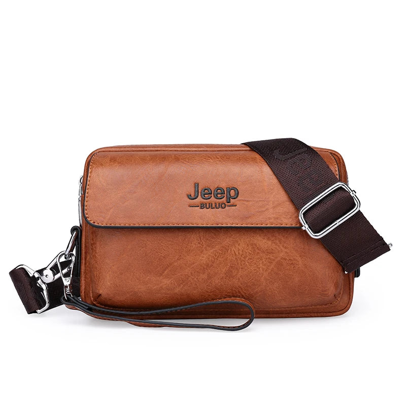 Amblot Brown Vintage leather crossbody bag