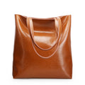 Amblot Brown Vintage leather tote bag