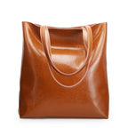 Amblot Brown Vintage leather tote bag
