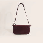 Amblot Burgundy Suede shoulder purse