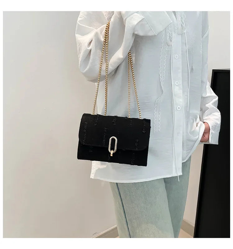 Amblot Casual washed denim purse for everyday outfits