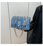Amblot Casual washed denim purse for everyday outfits