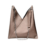 Amblot Champagne Large leather handbag