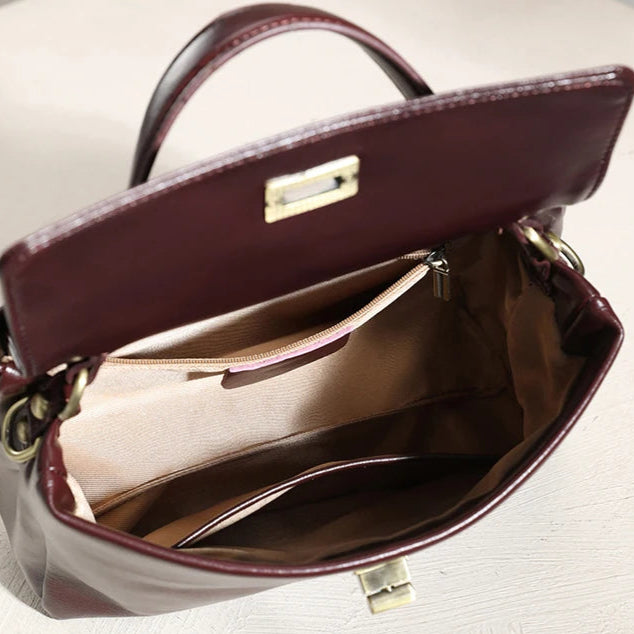 Amblot Chic leather crossbody bag for women