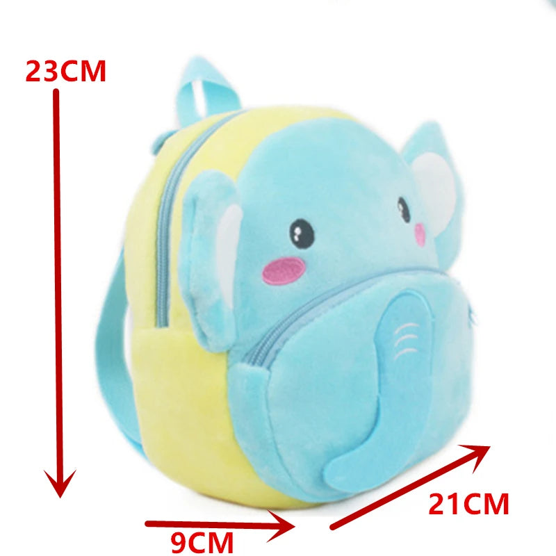 Amblot Children Blue bear plush backpack for toddlers