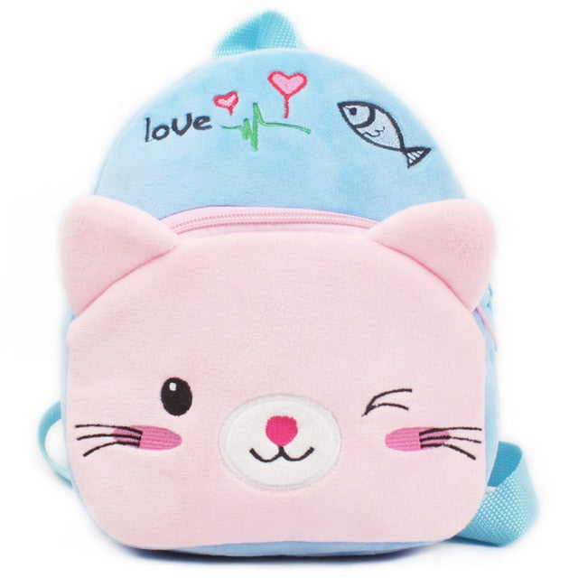 Amblot Children Cat plush backpack for toddlers
