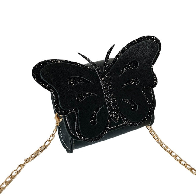 Amblot Children Kids’ black butterfly handbag