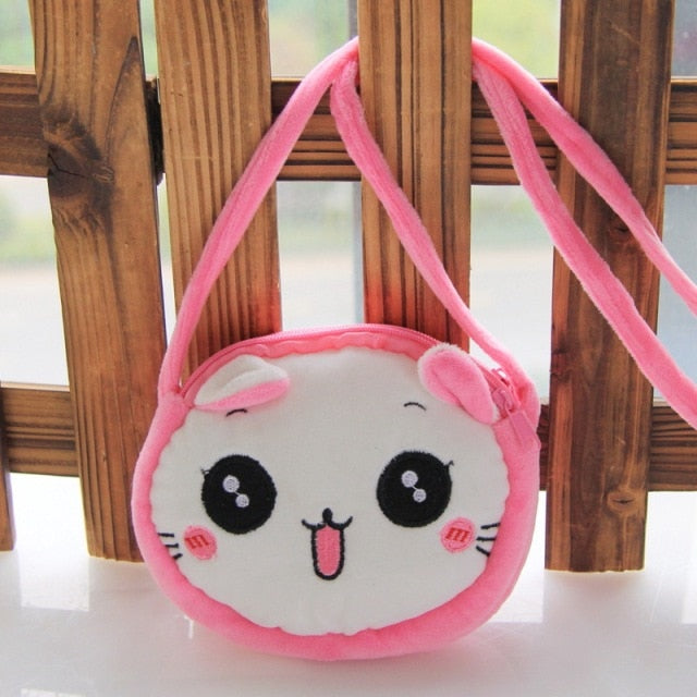 Amblot Children Kids’ pink and white kitty handbag
