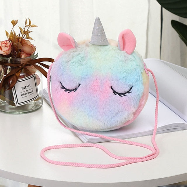 Amblot Children Kids’ rainbow unicorn handbag