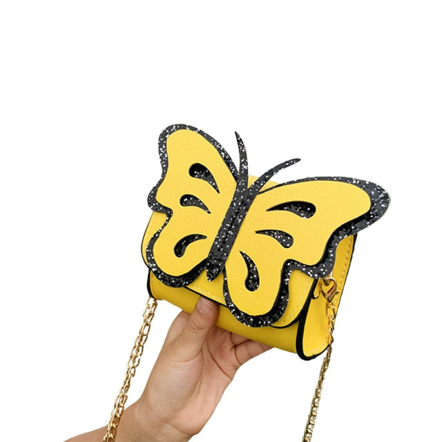 Amblot Children Kids’ yellow butterfly handbag