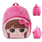 Amblot Children Pink plush backpack for toddlers