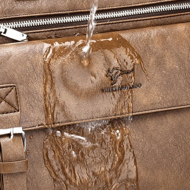 Amblot Classic leather briefcase for men