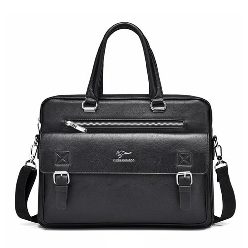 Amblot Classic leather briefcase for men