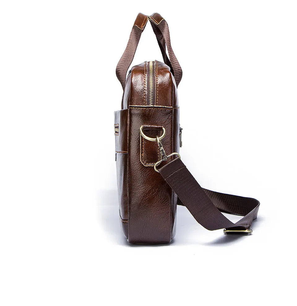 Amblot Classic leather laptop bag