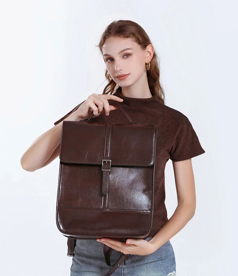 Amblot Classic leather satchel