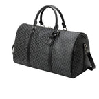 Amblot Classic leather weekender duffle bag