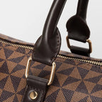 Amblot Classic leather weekender duffle bag