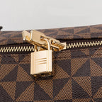 Amblot Classic leather weekender duffle bag