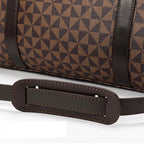 Amblot Classic leather weekender duffle bag
