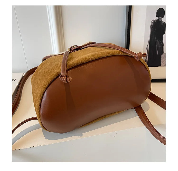 Amblot Classic suede backpack for women