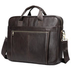 Amblot Coffee (14 inch) Stylish leather executive briefcase