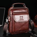 Amblot Coffee Classic leather crossbody bag