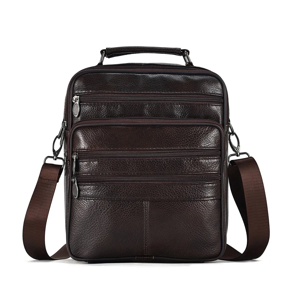 Amblot Coffee Premium leather sling crossbody bag