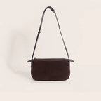 Amblot Coffee Suede shoulder purse