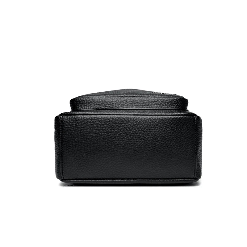 Amblot Convertible leather backpack for women