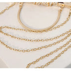 Amblot Corduroy clutch bag with decorative closure