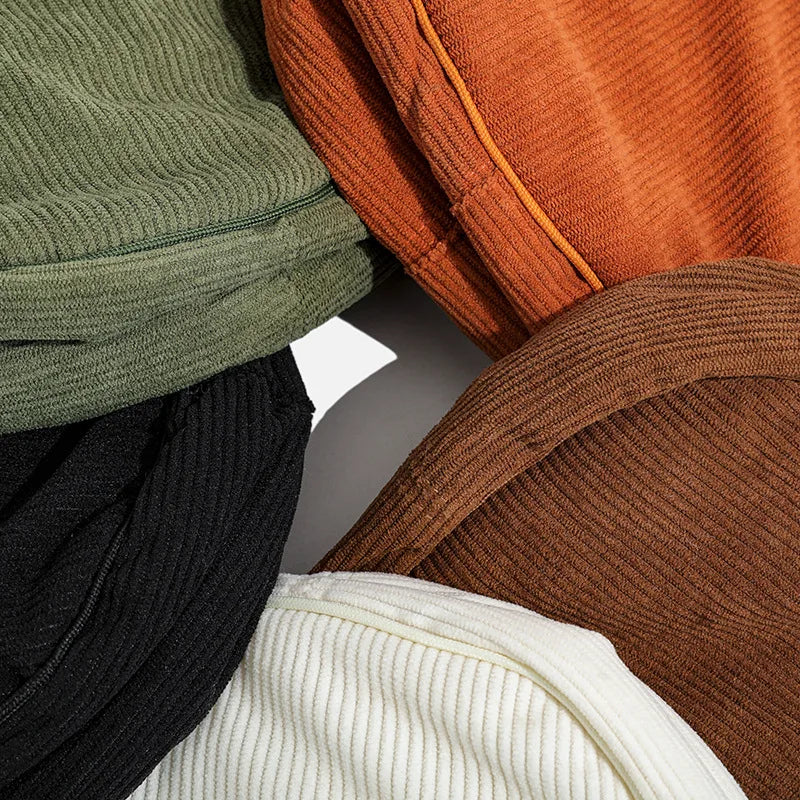 Amblot Corduroy handbag with adjustable shoulder strap